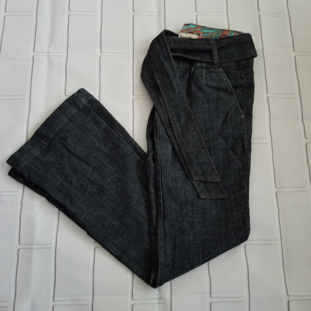 Boom Boom Belted Boot Cut Jeans